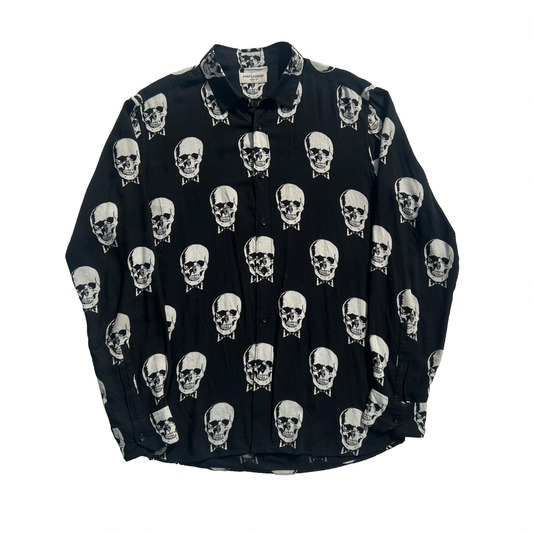 A/W 2015 SAINT LAURENT SKULL SHIRT (L)
