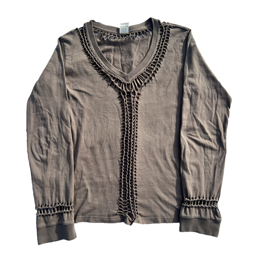 AW2002 NUMBER (N)INE BRAIDED L/S T-SHIRT