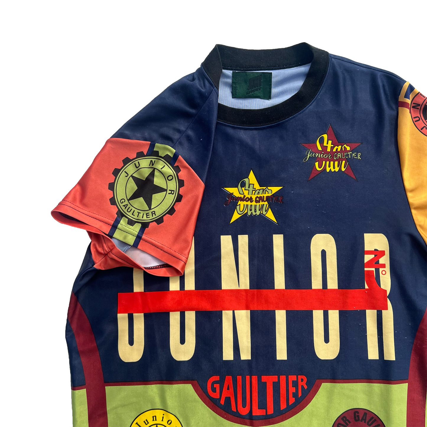 S/S 1990 JEAN PAUL GAULTIER JUNIOR LYCRA CYCLING SHIRT (L)