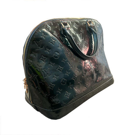 2009 LOUIS VUITTON ALMA GM VERNIS LEATHER BAG