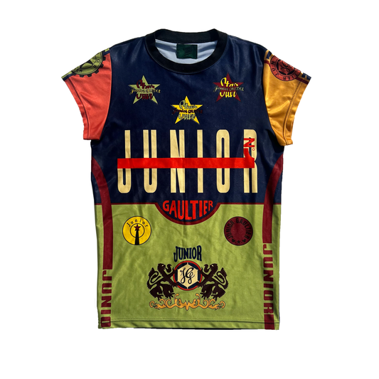S/S 1990 JEAN PAUL GAULTIER JUNIOR LYCRA CYCLING SHIRT (L)