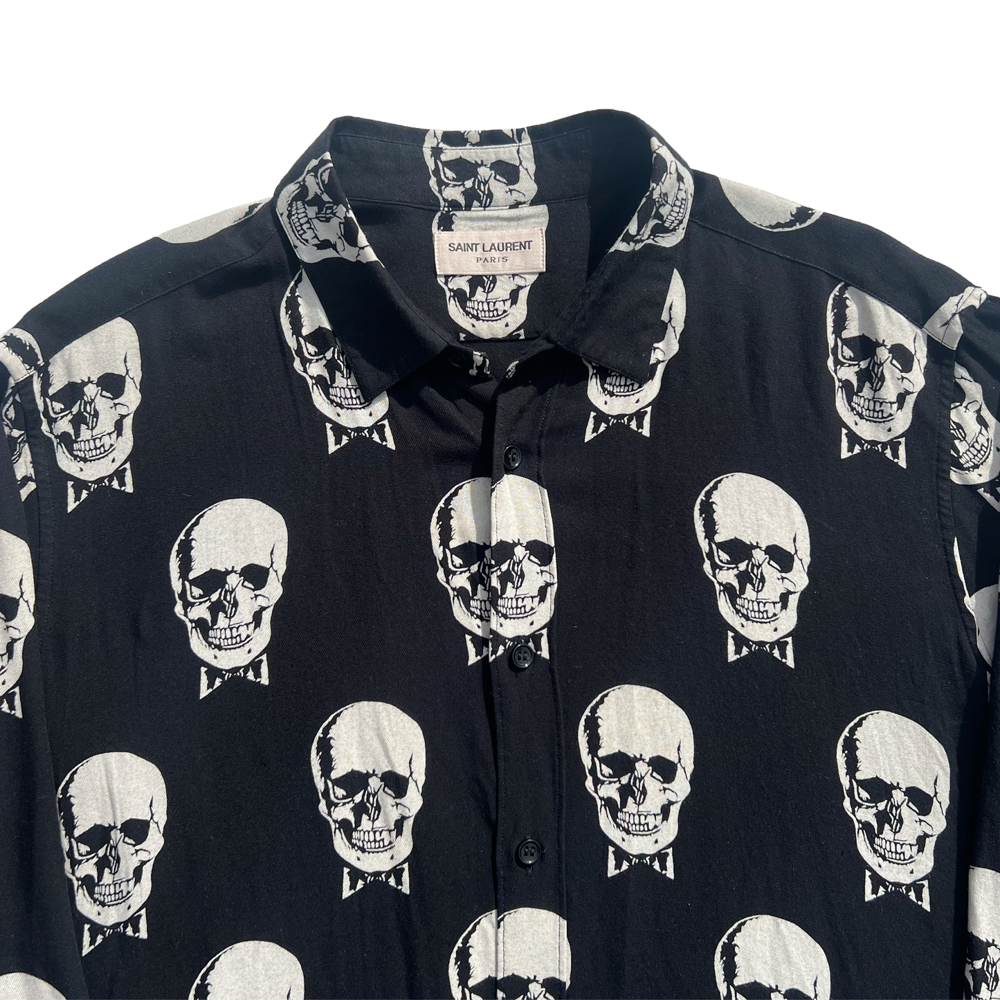 A/W 2015 SAINT LAURENT SKULL SHIRT (L)